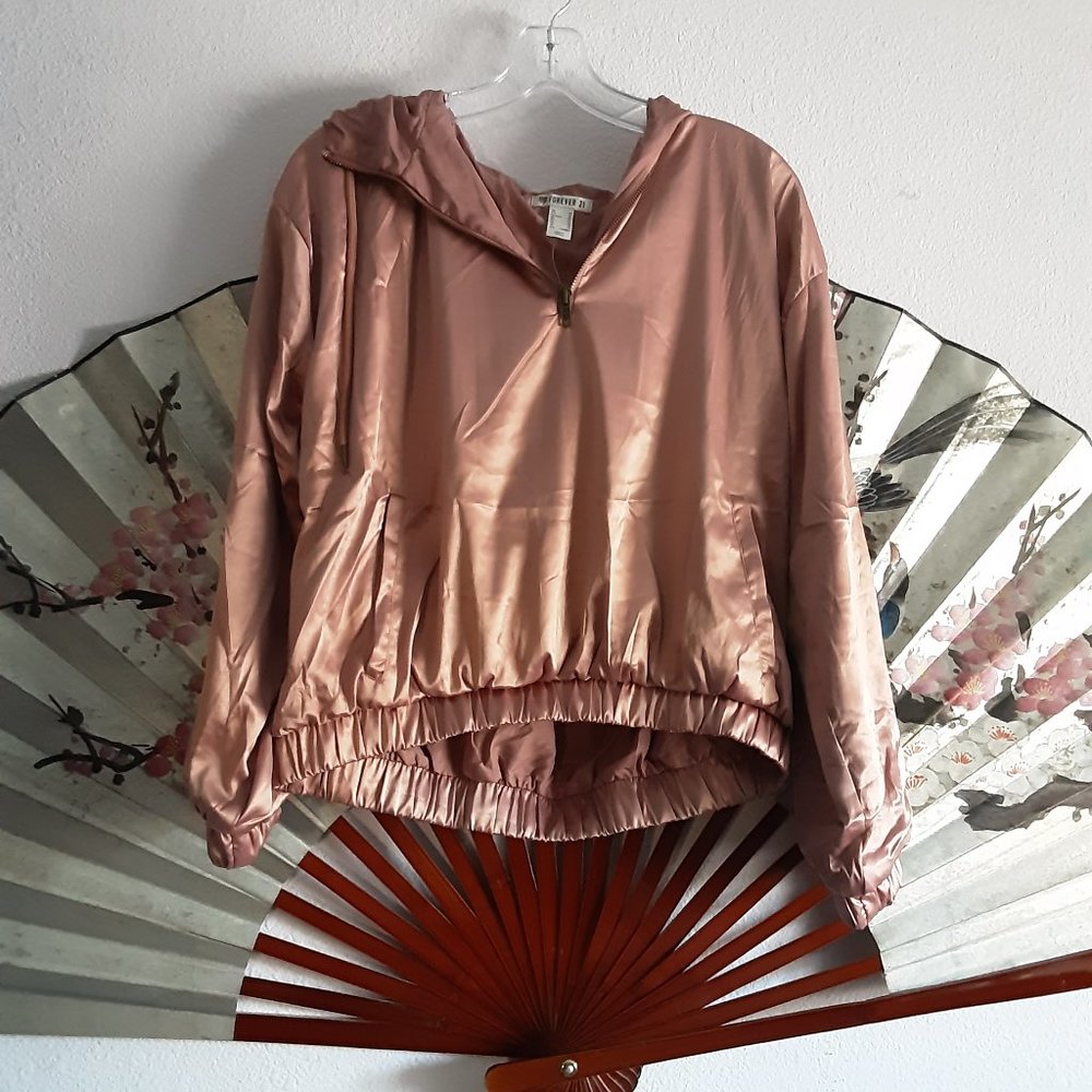 Pink mauve satin jacket